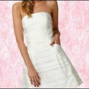 NWT White Lilly Pulitzer Strapless Dress